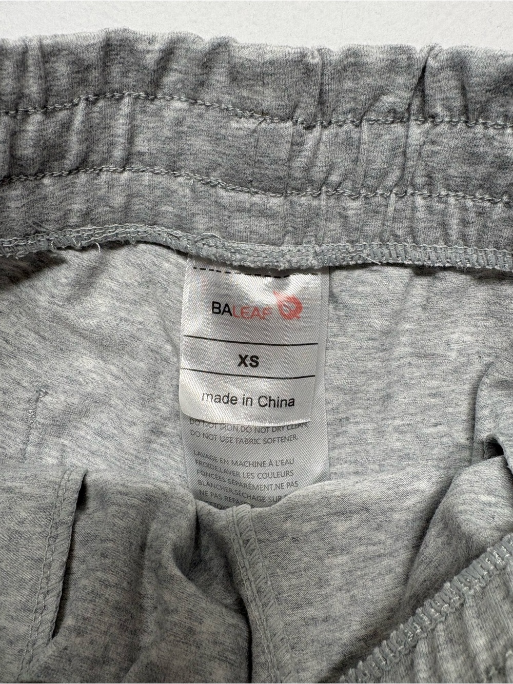 Baleaf Light Grey Athletic Drawstring Shorts - Picture 3 of 8